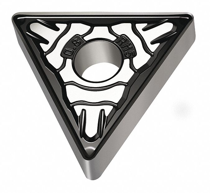 Triangle Turning Insert: 1/2 in Inscribed Circle, Neutral, RM5 Chip-Breaker, WMP20S