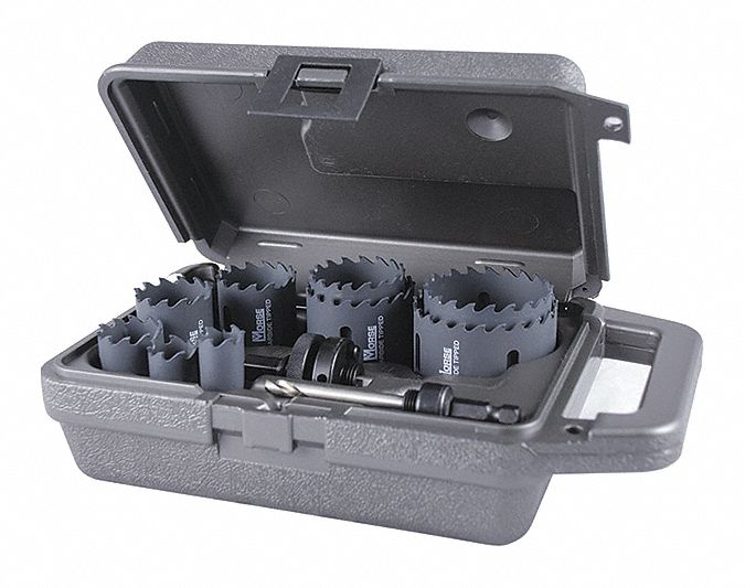 MORSE Hole Saw Kit, Primary Material Application General Purpose