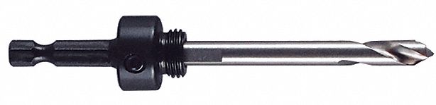 HOLE SAW ARBOUR, STD, ½"-20 THREAD, HEX ARBOUR SHANK, INCLUDES PILOT BIT