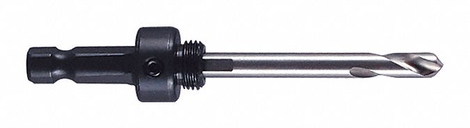 HOLE SAW ARBOUR, STD, ½"-20 THREAD, HEX SHANK, INCLUDES PILOT BIT, CARBIDE TIPPED