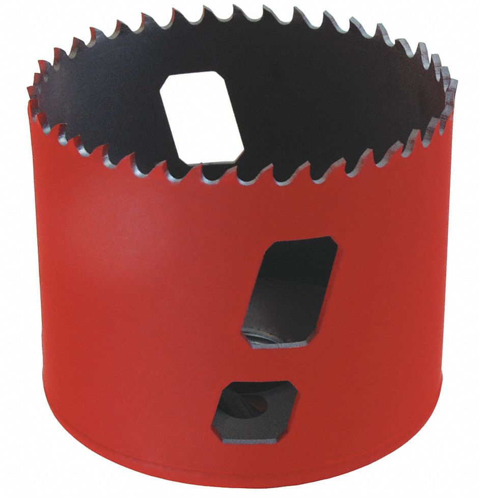 Hole Saw: 9/16 in Saw Dia., 5/6 Teeth per Inch, 1 7/8 in Max. Cutting Dp, 1/2"-20 Thread Size