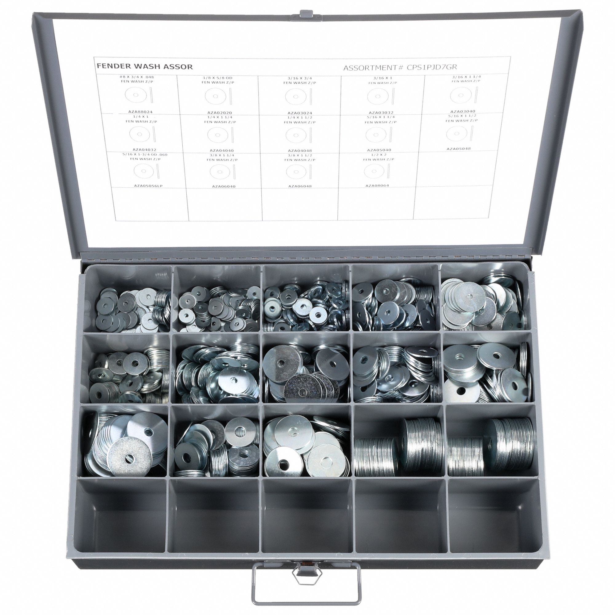 ASSORTIMENT DE RONDELLES,1 400PC,14 TAILLES