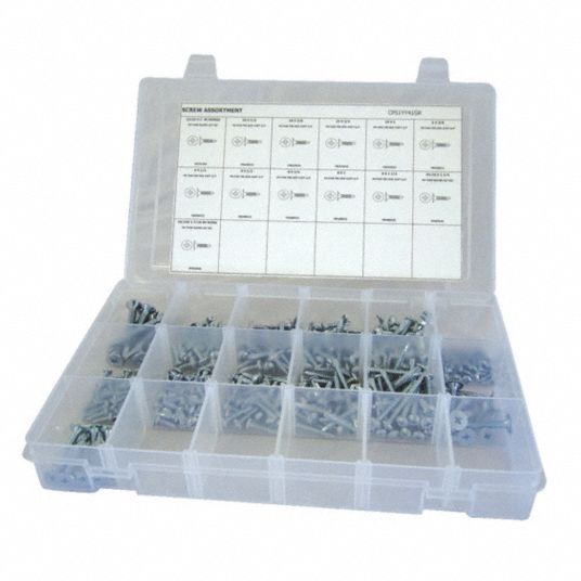 10 Set 12 Kinds of 6000pcs Small Stainless Steel Screw Electronics