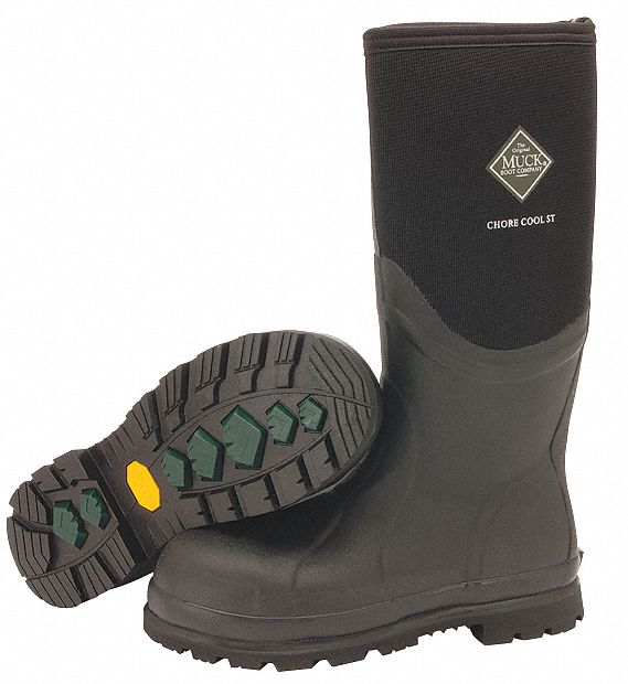 muck boots men's chore waterproof steel toe work boots