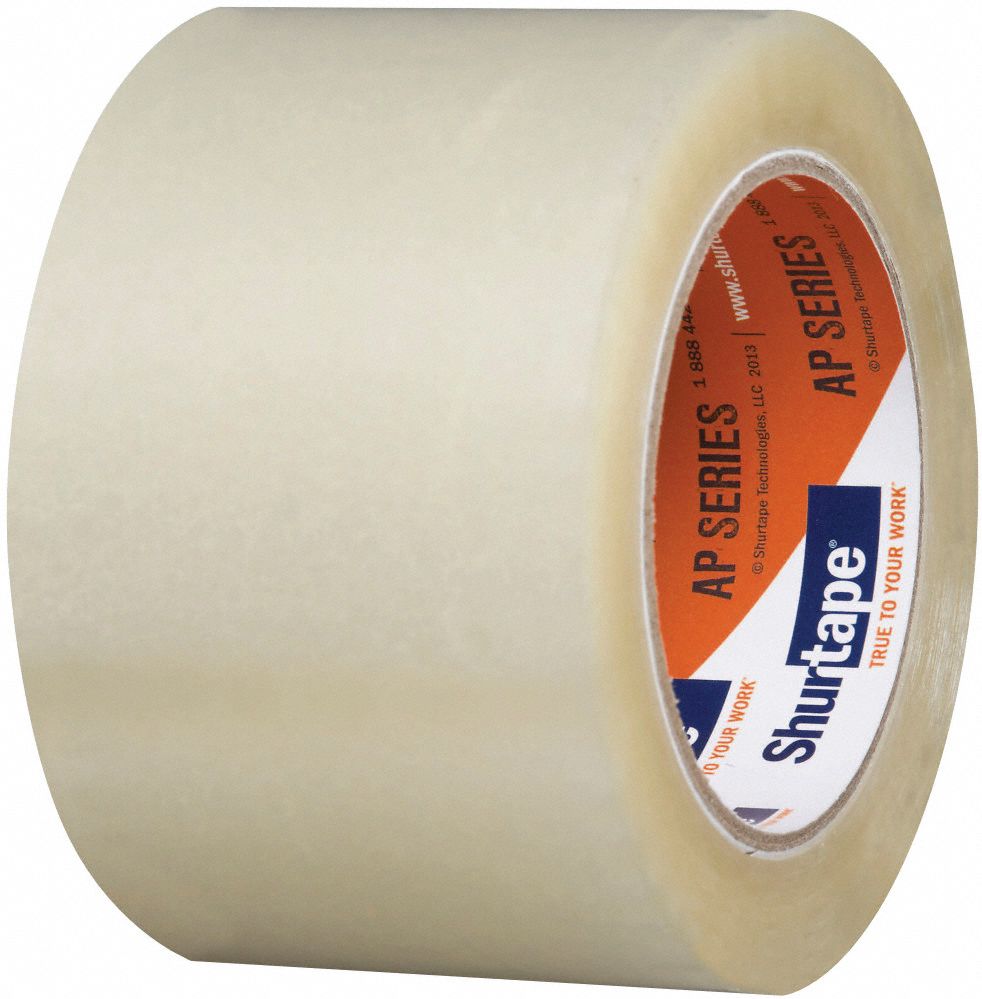 SHURTAPE Packaging Tape, Clear, Acrylic Tape Adhesive, Tape Application