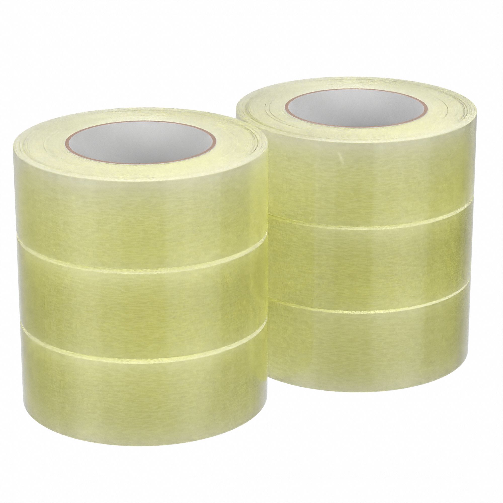 Acrylic Packing Tape: 1.8 mil Tape Thick, 3 in x 110 yd, 3 in, Clear, AP 180, 6 PK