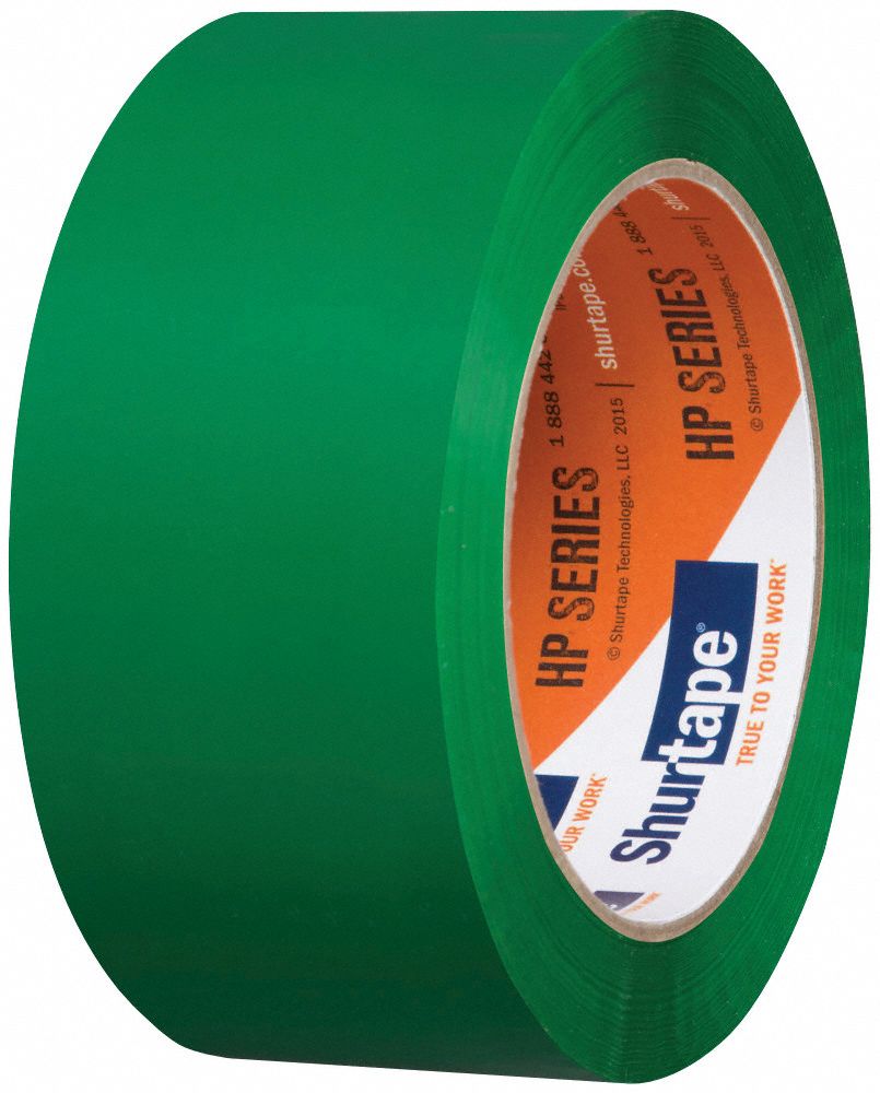 SHURTAPE Packaging Tape, Green, Rubber Tape Adhesive, Tape Application