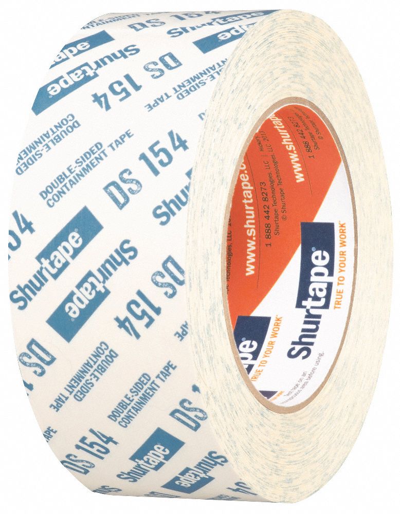 SHURTAPE Double Sided Masking Tape 1 7/8 in x 25 yd, 8.5 mil Tape