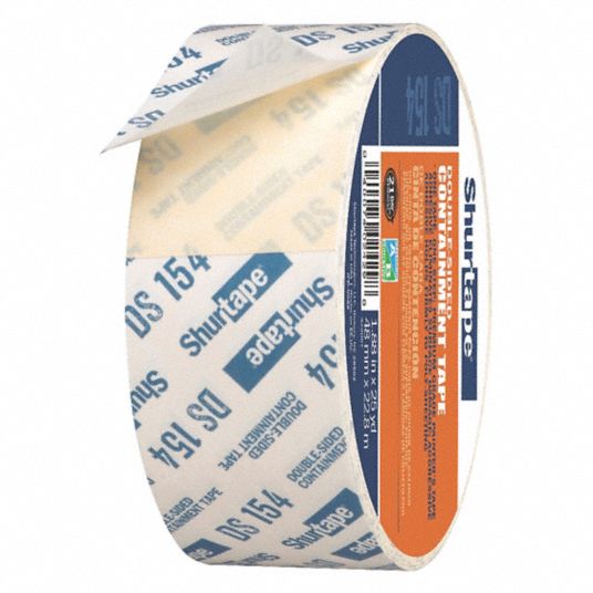 SHURTAPE, 1 7/8 in x 25 yd, 8.5 mil Tape Thick, Double Sided Masking