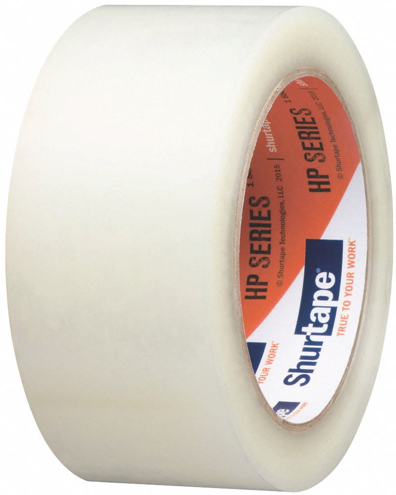 SHURTAPE Packaging Tape, Clear, Rubber Tape Adhesive, Tape Application Hand 53XM31HP 200