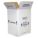 INSULATED SHIPPING CONTAINER, 8X6X12 IN, 1.5 IN INSERT WALL THICK, CARDBOARD/STYROFOAM, WHITE