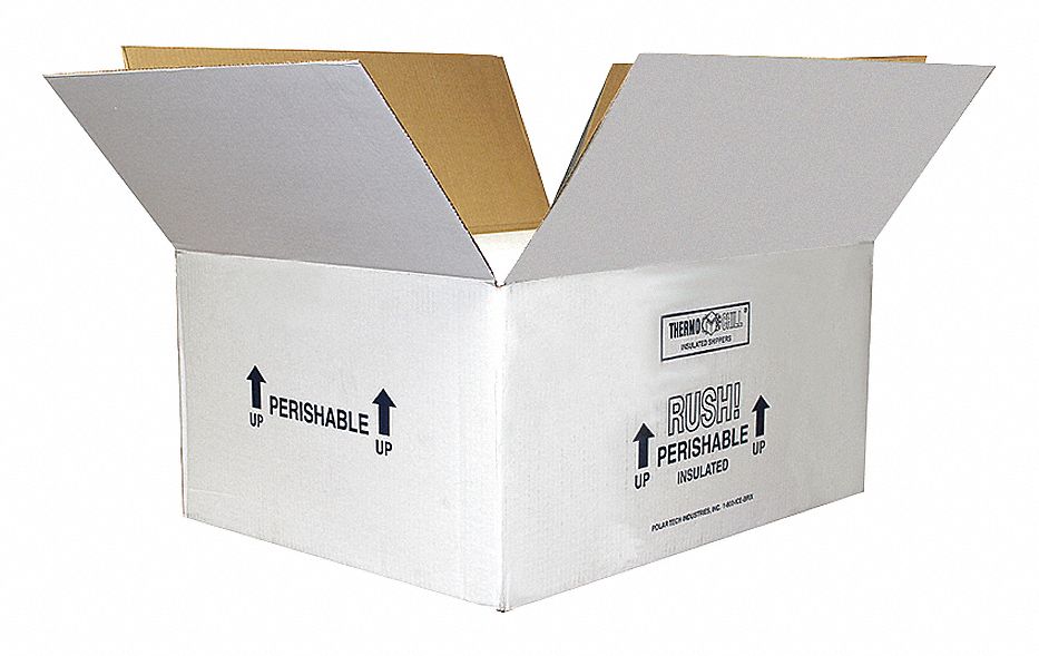 shipping insulated container cardboard styrofoam 26x19 lxwxh 8x10 inside grainger close