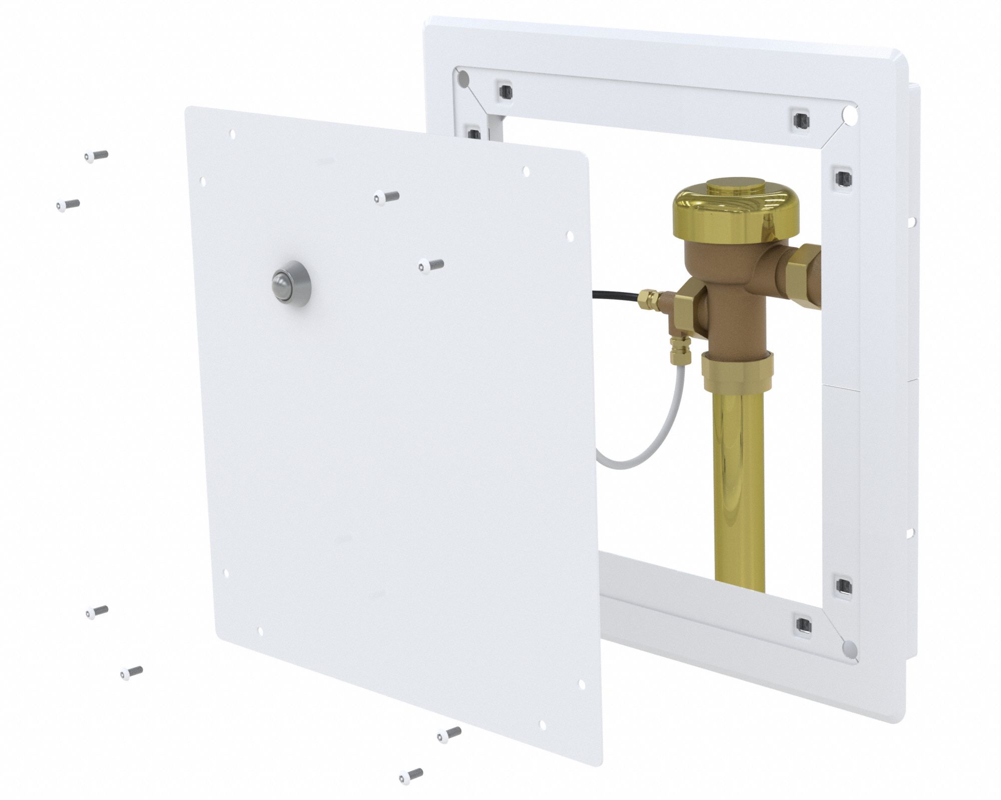 BESTCARE Concealed, Top Spud, Manual Flush Valve, For Use With Category