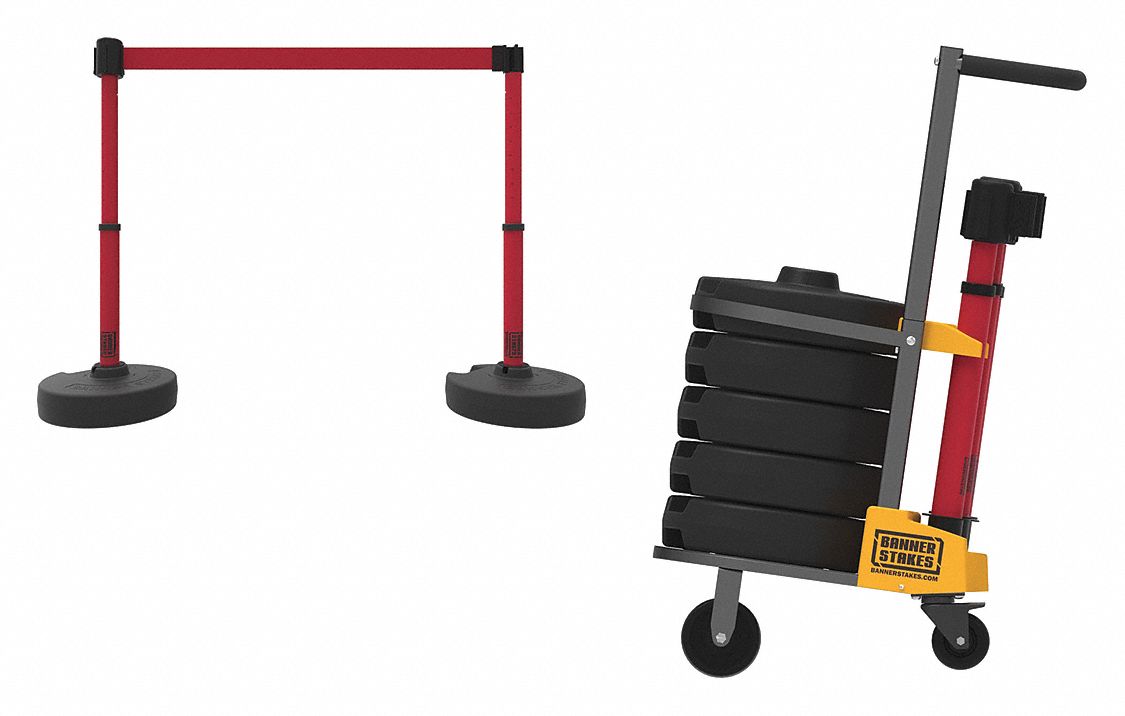 PLUS Cart Pkg,  Blank Red Banner