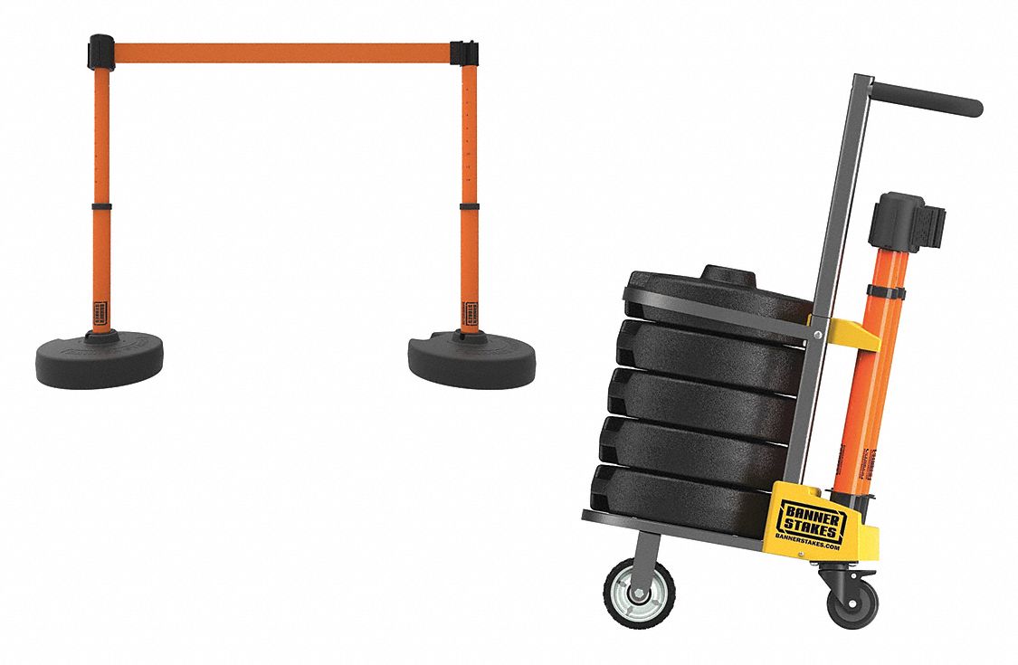 BARRIER SYSTEMS,ORANGE,15 FT BELT