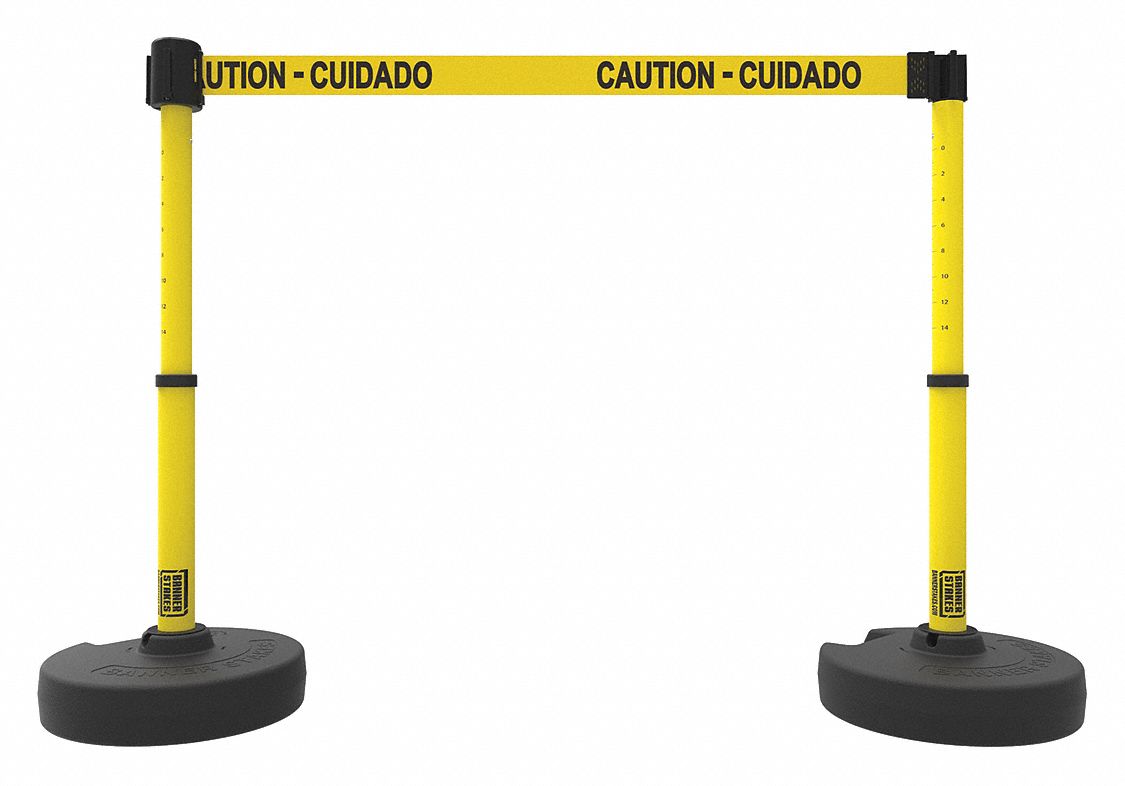 PLUS Barrier Caution-Cuidado,