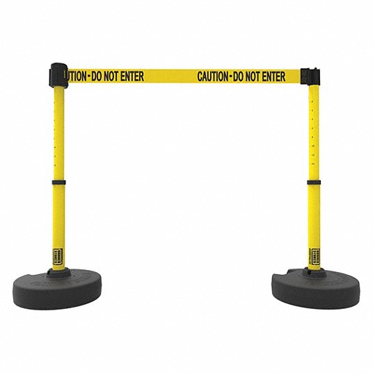 PLUS Barrier System: Yellow, Caution - Do Not Enter