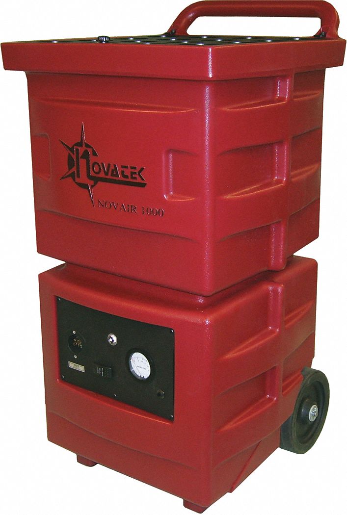 Industrial Air Scrubber: 58 dB Max Noise Level, Plastic, Particulate Filtration, 31 to 60 dB