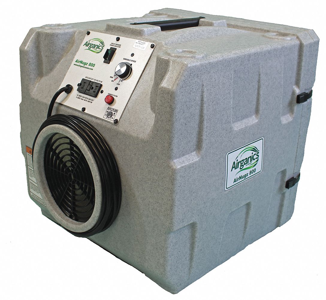 AIRGANICS FILTRATION Negative Air Machine, Variable Speed Motor, HP 1/2