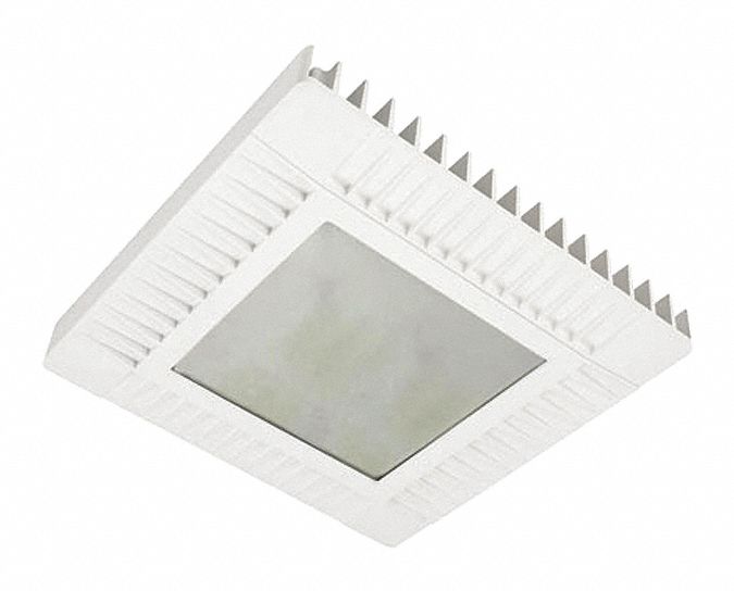 HUBBELL LIGHTING - WHITEWAY Canopy Light, LED, Square, 4000K, 14, 754 ...