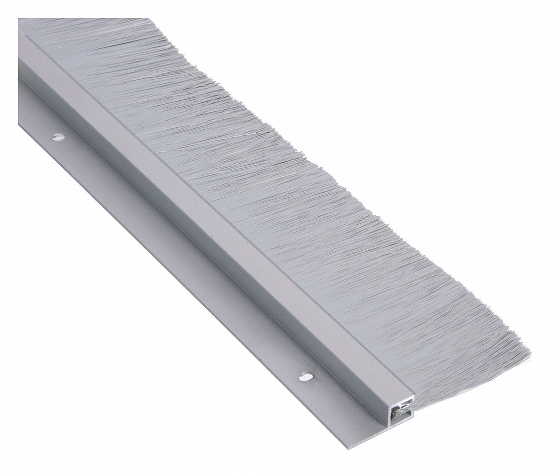Door Weatherstripping: Brush Insert, 3 ft Lg, 3 7/8 in Wd, 1/2 in Ht