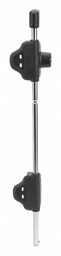 Drop Rod: Polished, 24 in Bolt Lg, 9/16 in Bolt Head Dia., 1 1/2 in Wd, 4 1/4 in Throw Size