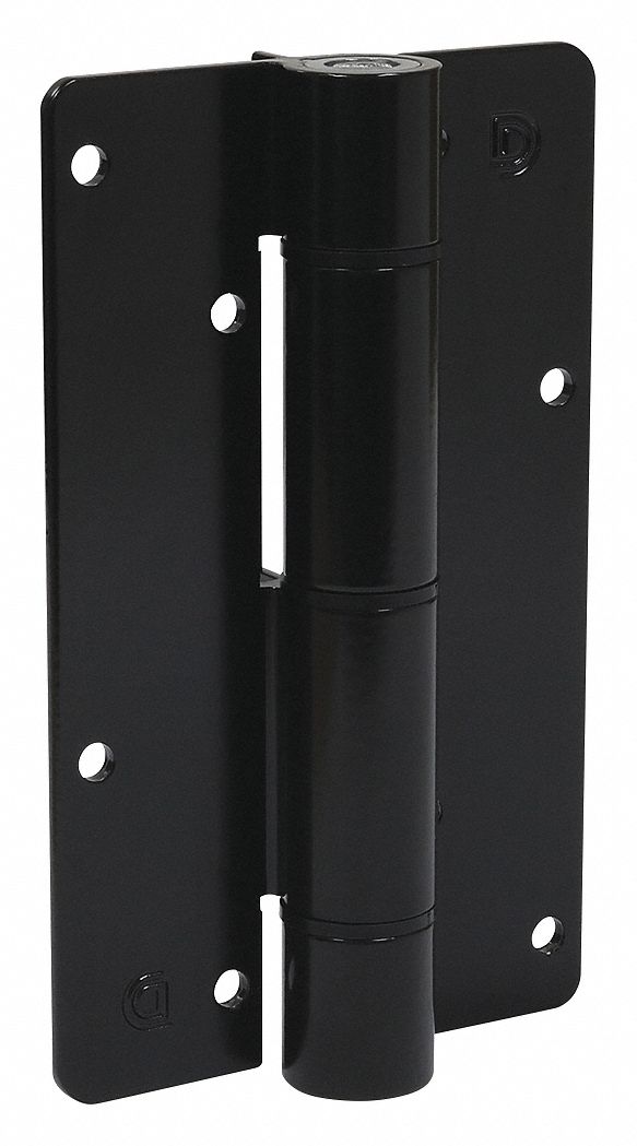 Hinge: Aluminum, 4 Holes per Leaf, Powder Coated, 1 1/2 in Door Leaf Wd, 1 PR