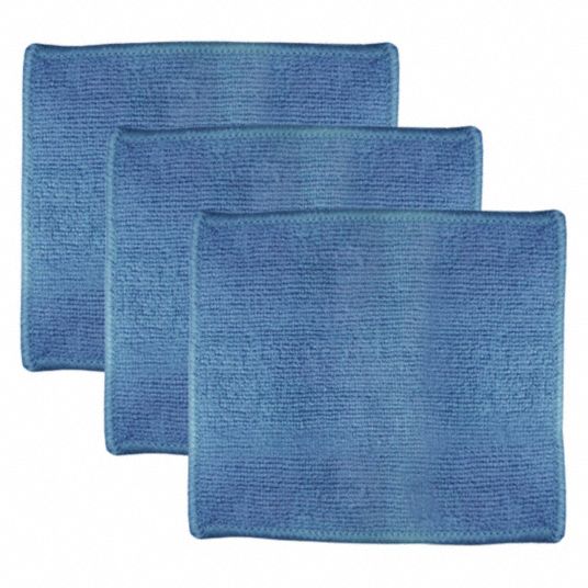 ABILITY ONE Microfiber Cloth Microfiber, New, Blue, 7 in x 6 in, 350 g