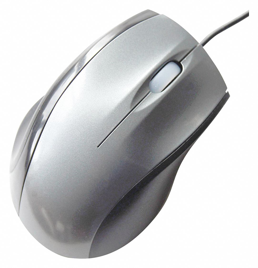 ABILITY ONE Corded Mouse, Optical, Black/Gray, USB 53YH99702501618