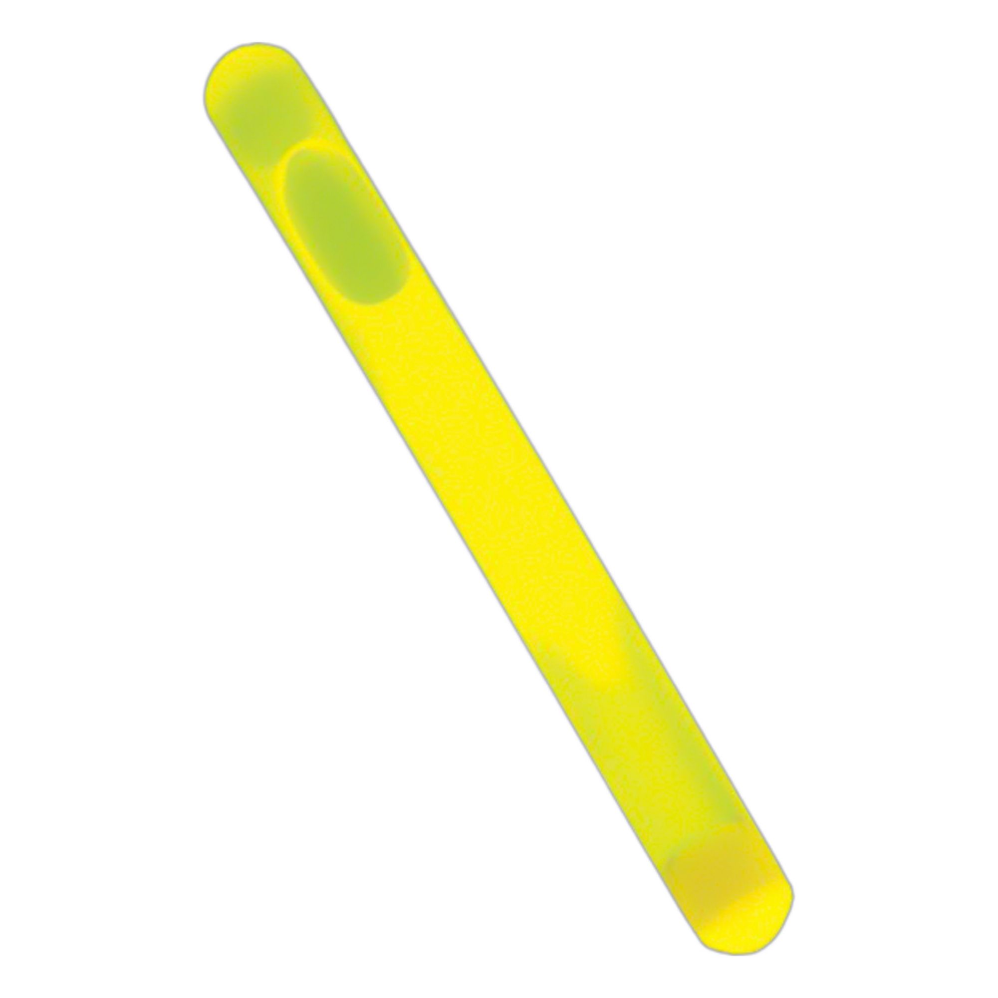 Lightstick: Yellow, 6 hr Light Duration, 3 in Overall Lg, Stick, Single-Use, 25 PK
