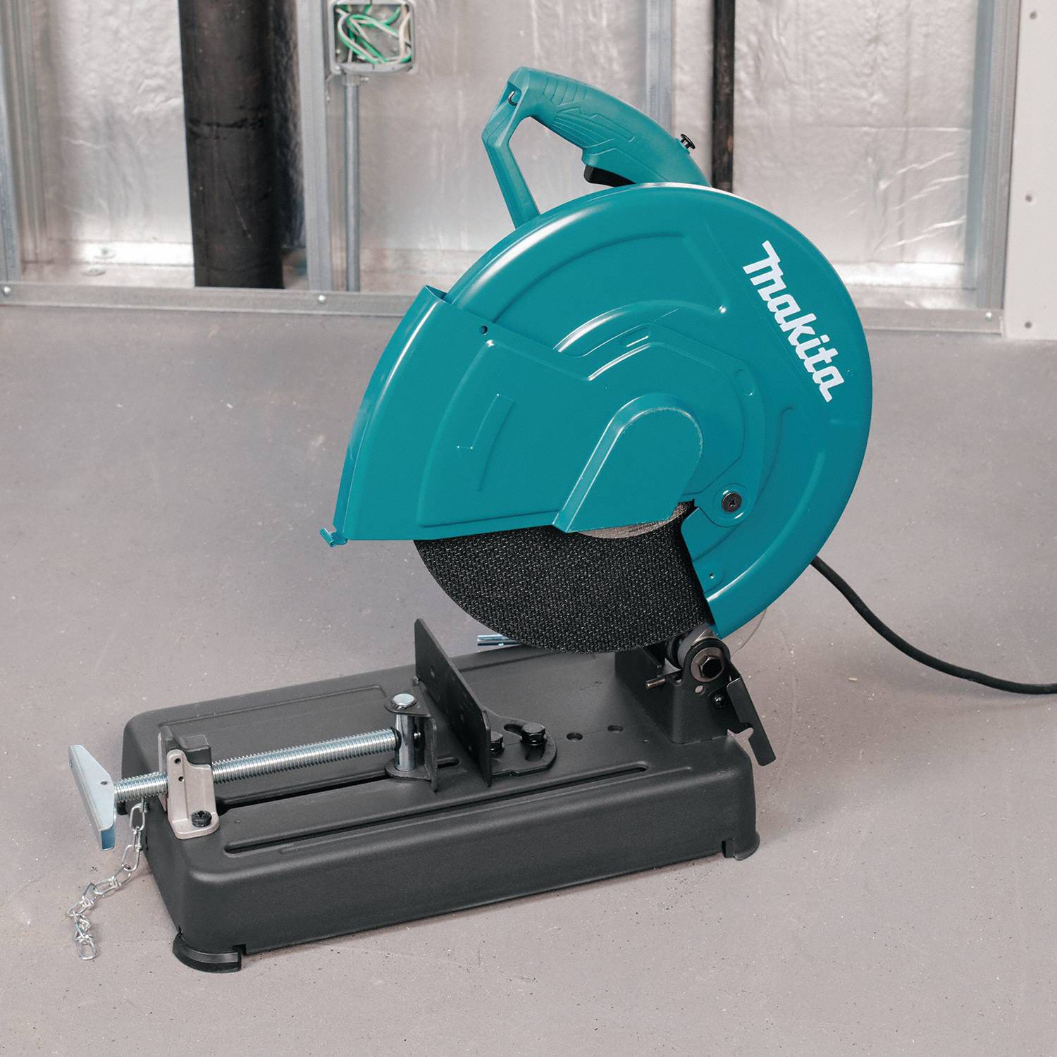 MAKITA Chop Saw, 14 in Blade Dia., 3,800 RPM Max. Blade Speed, 1 in Arbor Size 53YK07LW1401