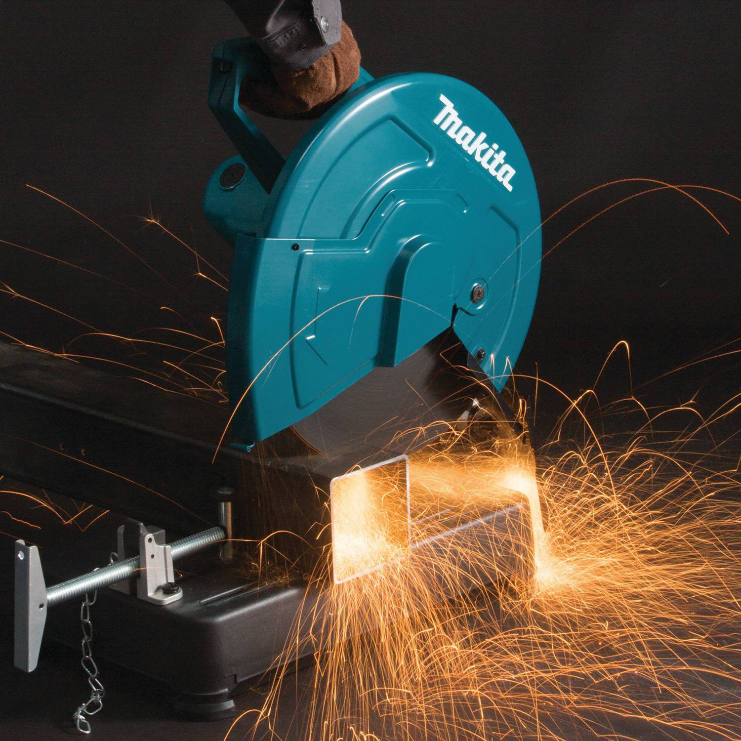MAKITA Chop Saw 14 in Blade Dia., 3,800 RPM Max. Blade Speed, 5 in Round Cut Capacity 0 Deg