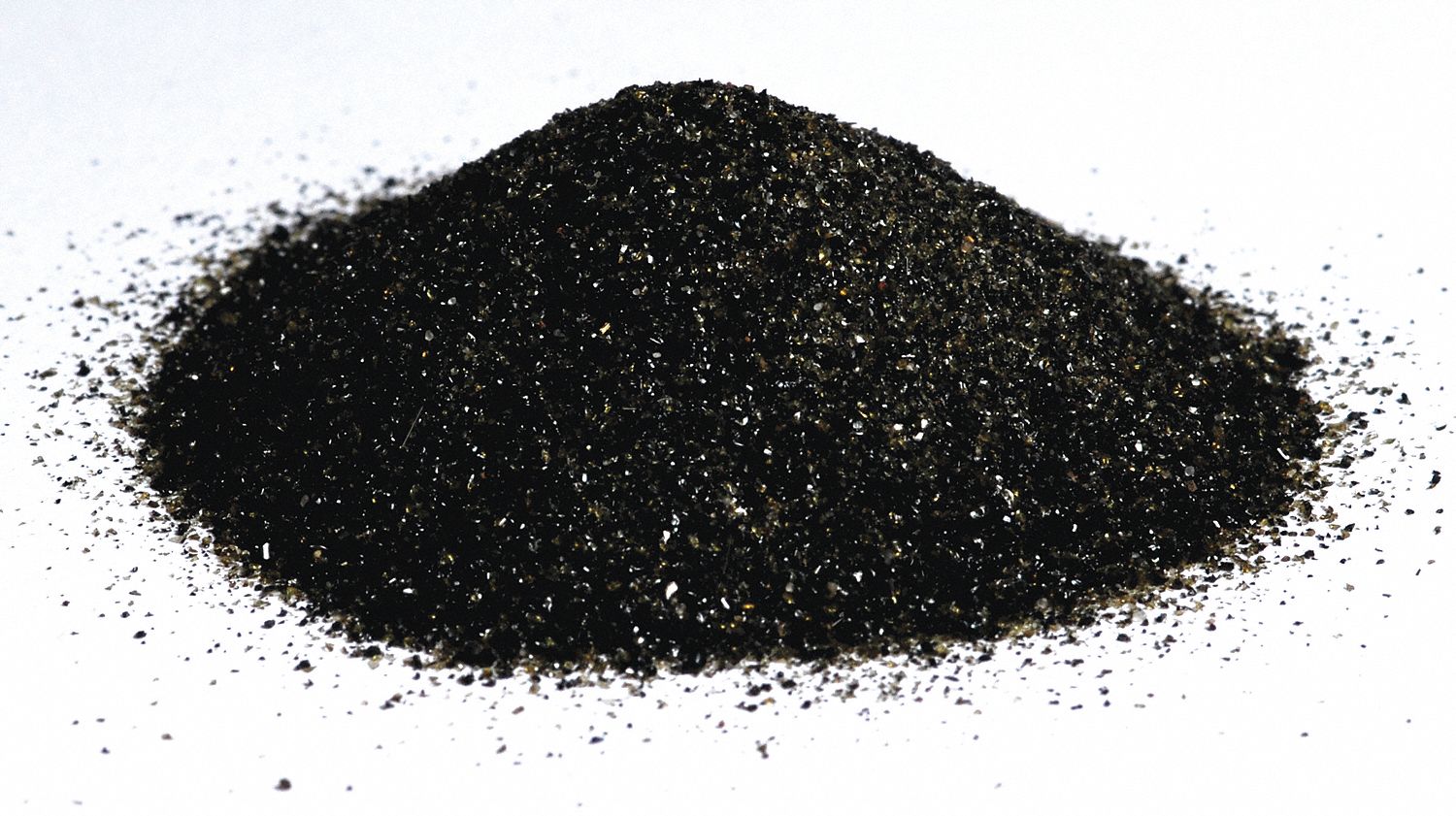 GRAINGER APPROVED Coal Slag Blast Media, 212 to 425 Nominal Dia. Micron