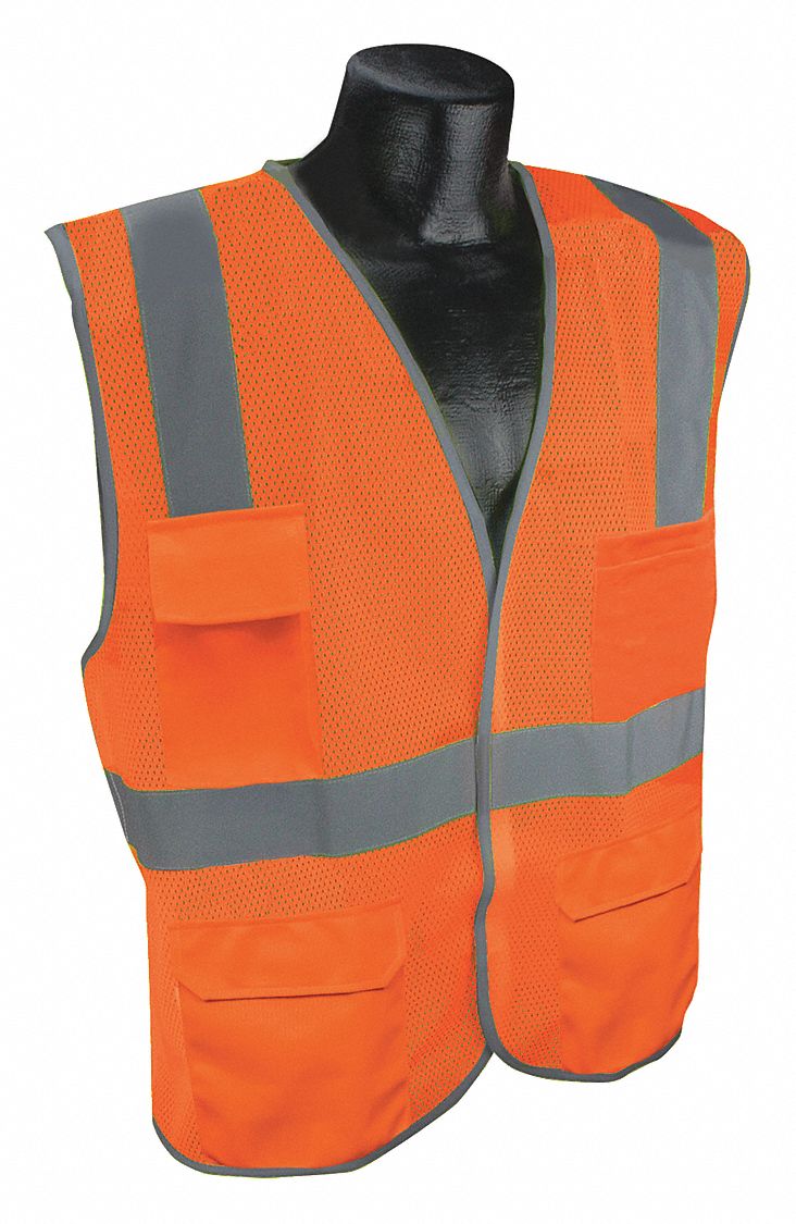 J6026 High Visibility Vest Orange/Red 2XL/3XL