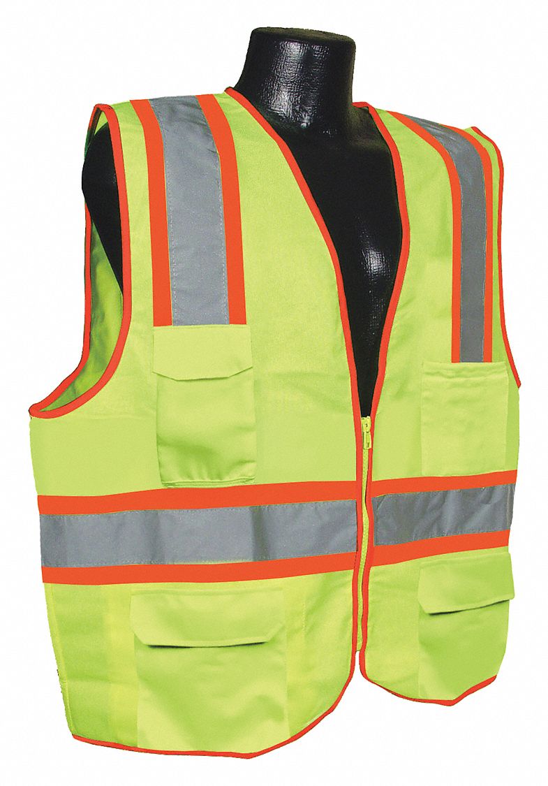 J6028 High Visibility Vest Yellow/Green 3XL