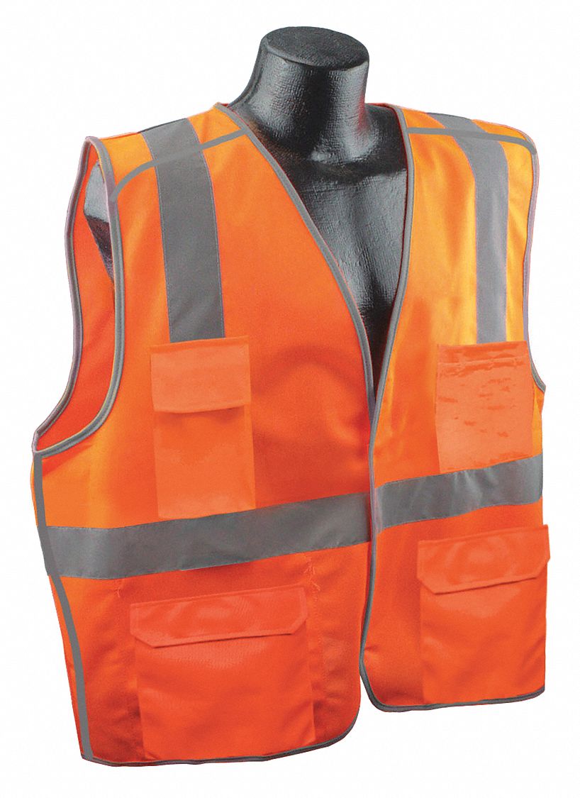 J6033 High Visibility Vest Orange/Red 2XL/3XL