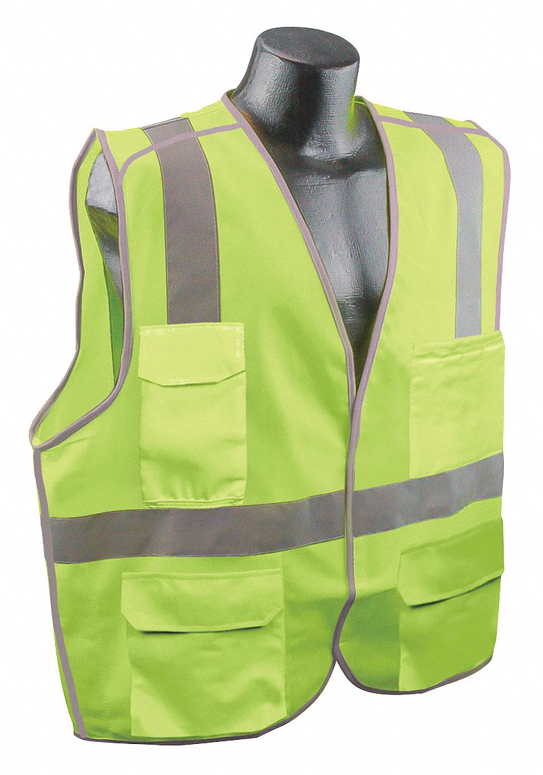 J6033 High Visibility Vest Yllw/Green 4XL/5XL