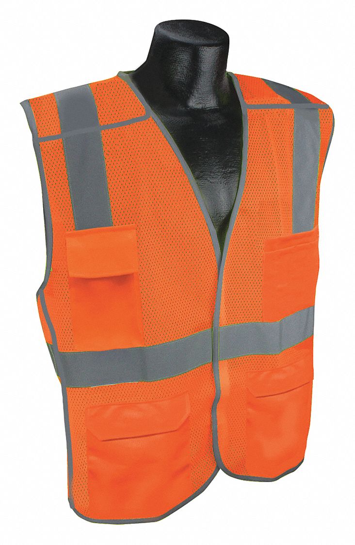 J6036 Breakway Vest Orange/Red 4XL/5XL