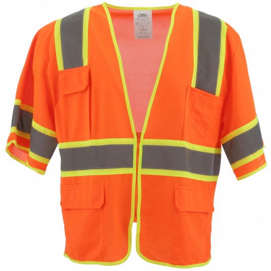 CONDOR, ANSI Class 3, U, High-Visibility Vest - 53YP37|53YP37 - Grainger