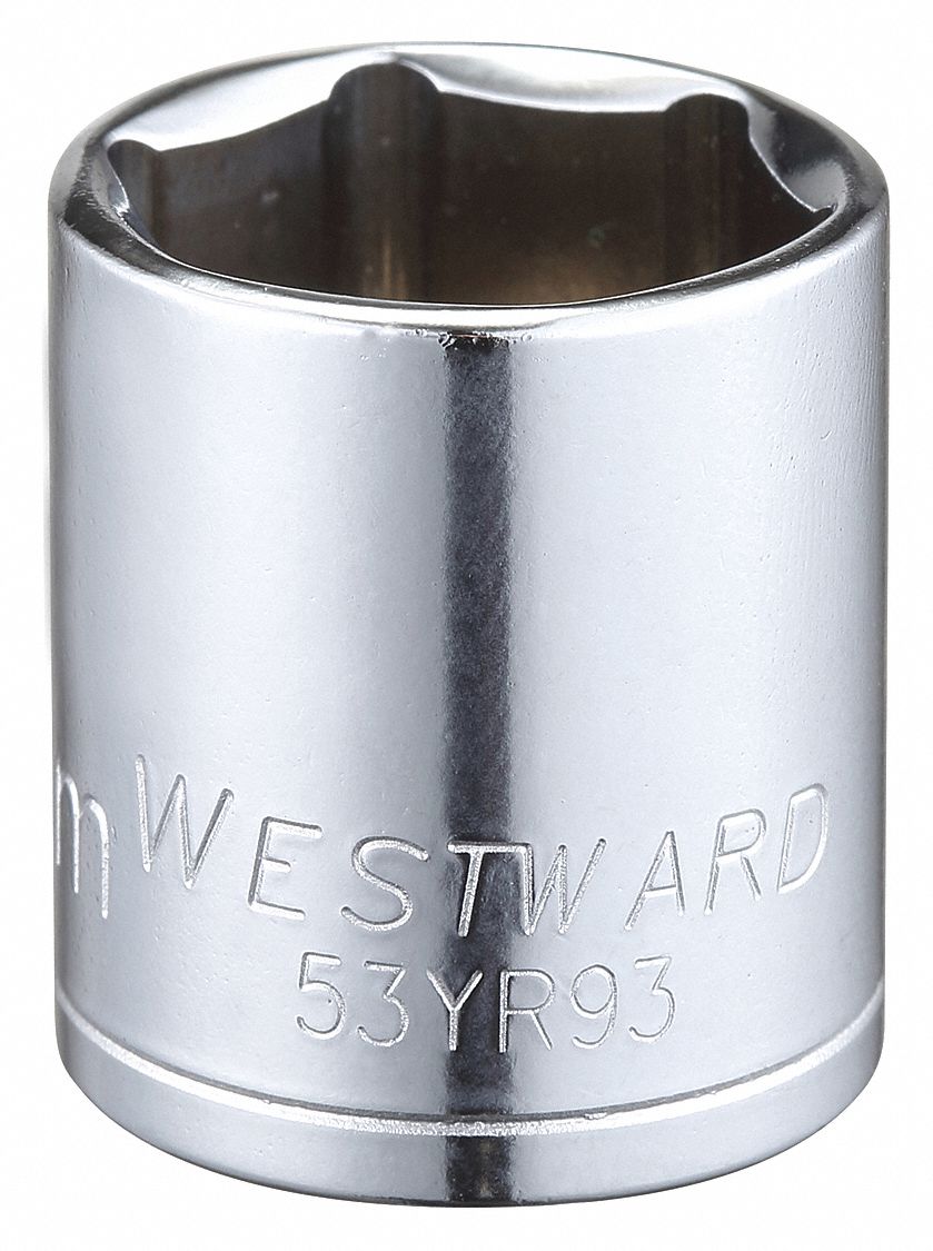 Socket Stl 6P21mm Chrome 0.375in