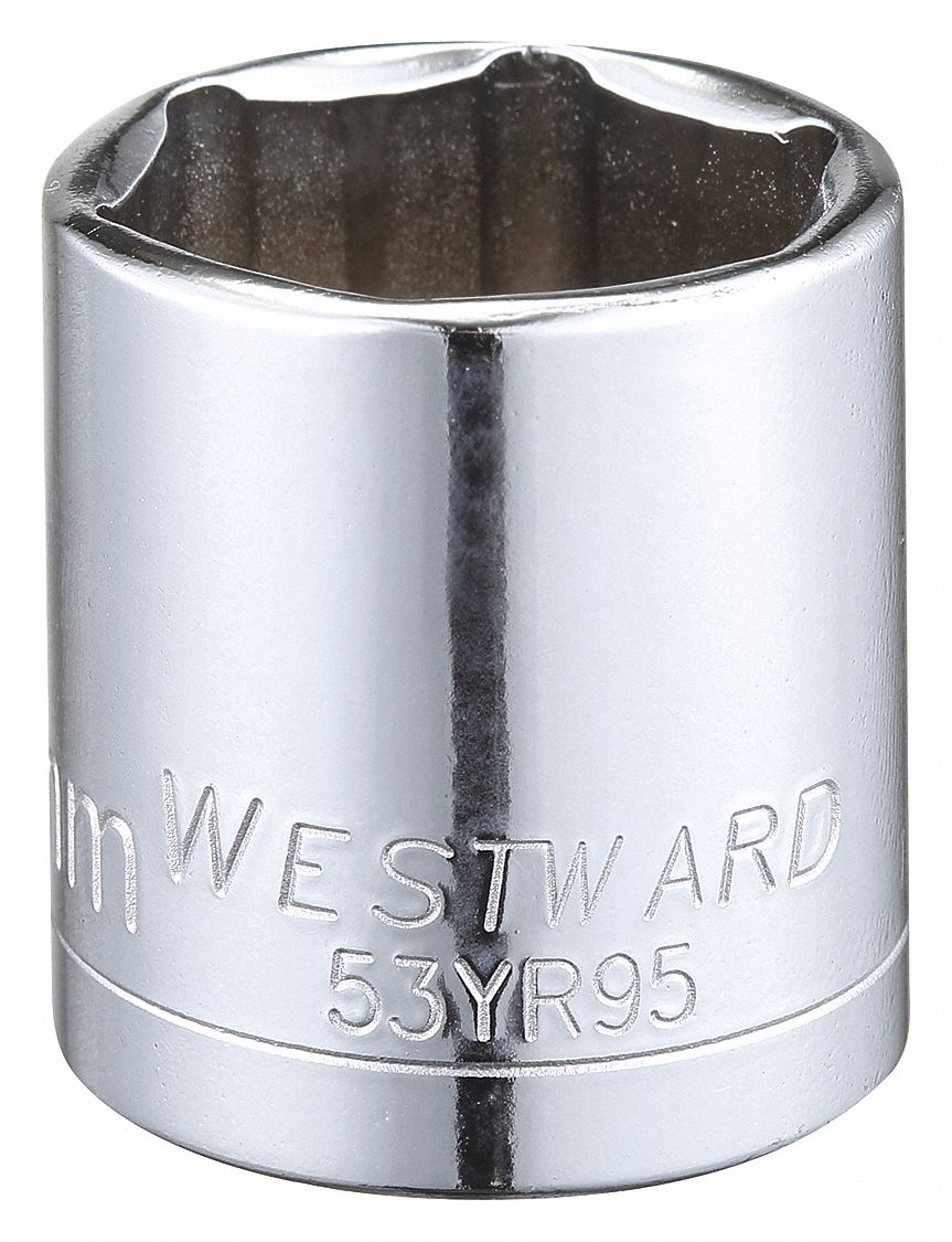 Socket Stl 6P23mm Chrome 0.375in