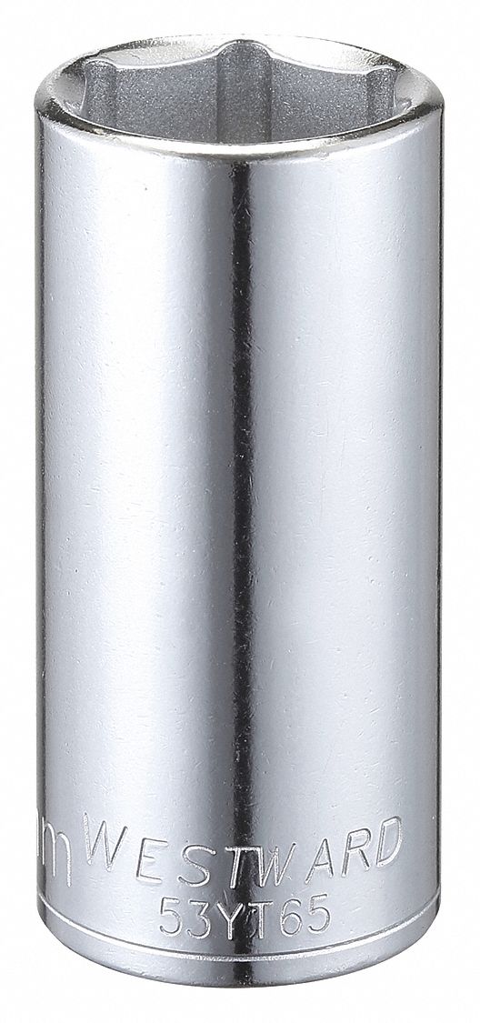 Socket Stl 6P22mm Chrome 0.375in