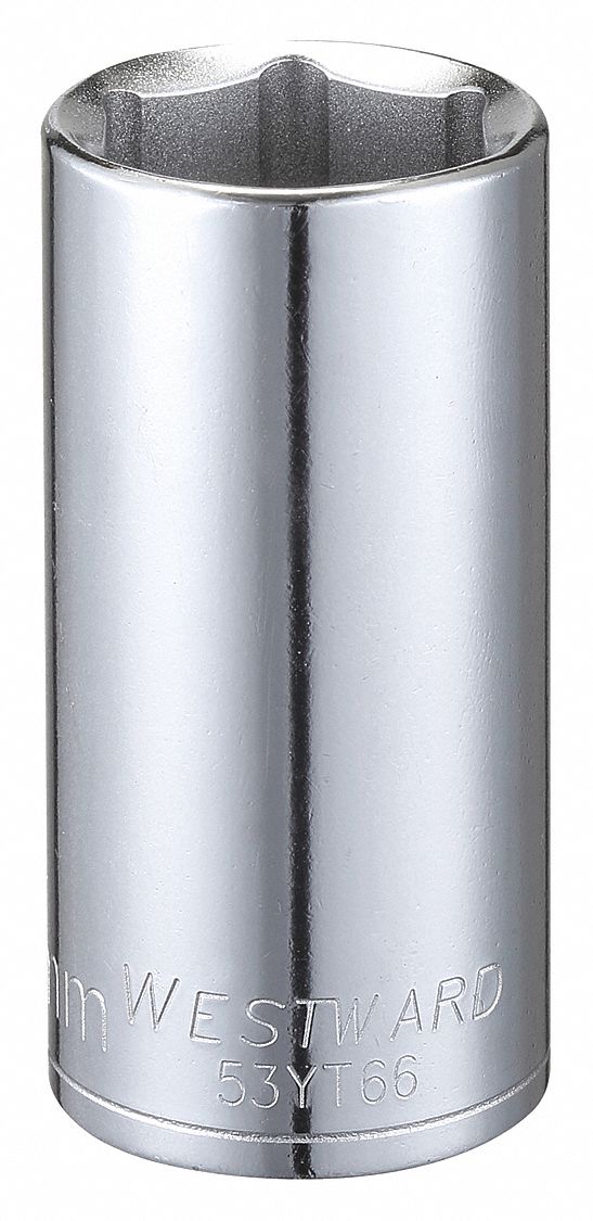 Socket Stl 6P23mm Chrome 0.375in