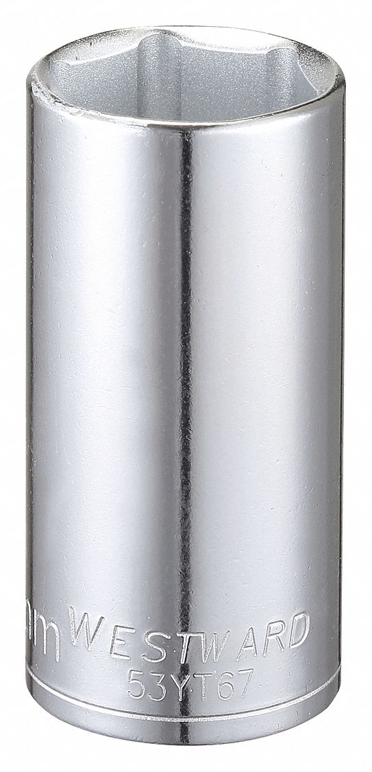 Socket Stl 6P24mm Chrome 0.375in