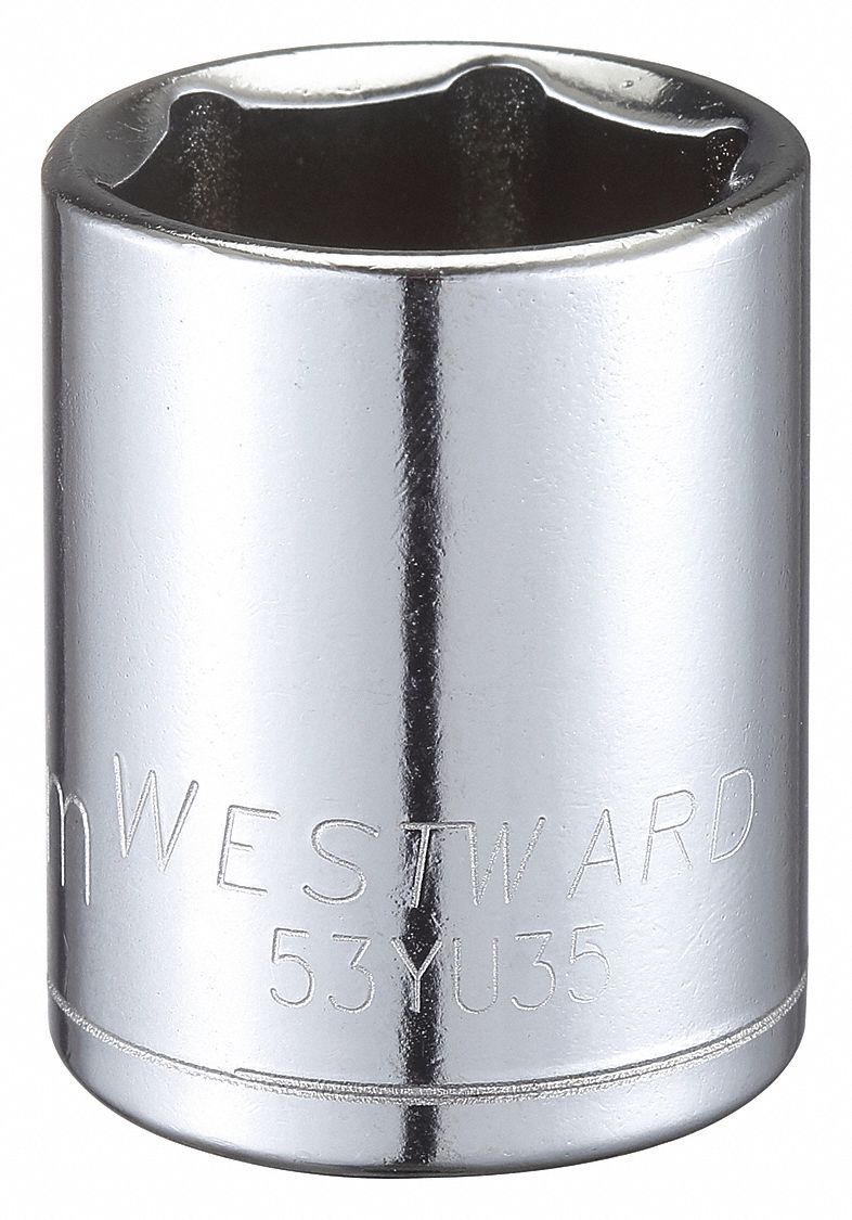 Socket Stl 6P23mm Chrome 0.5in