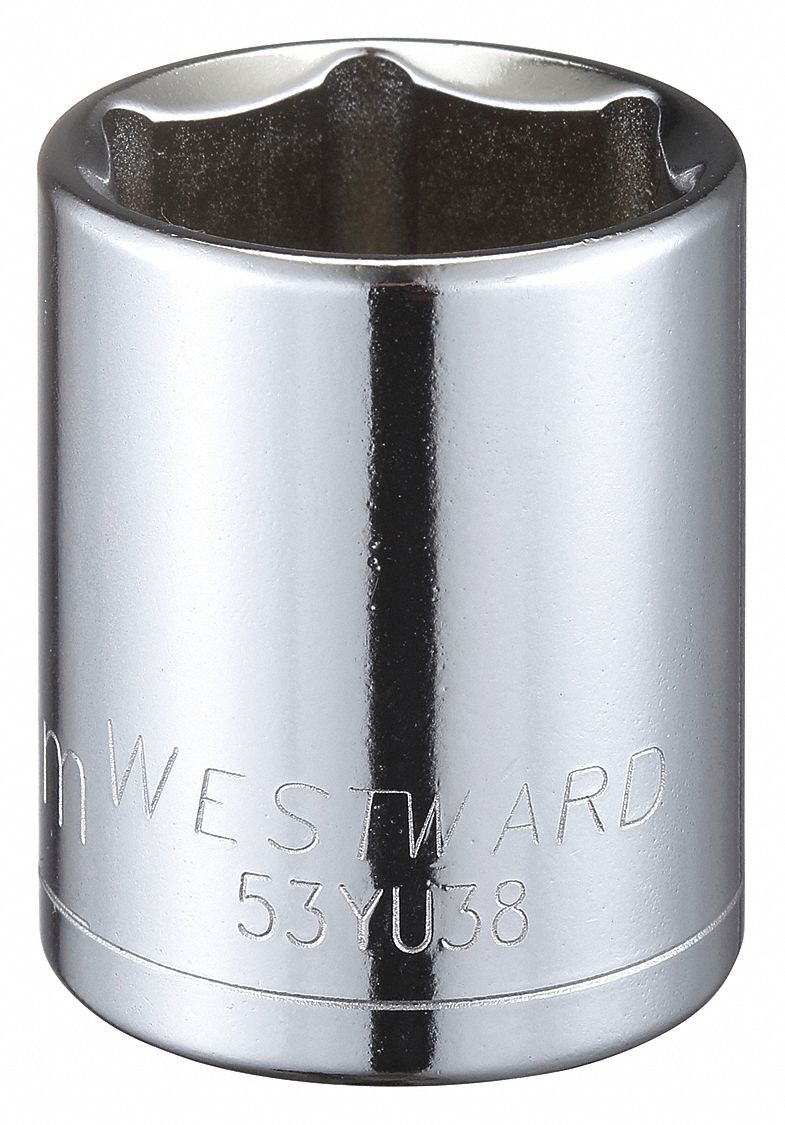 Socket Stl 6P26mm Chrome 0.5in