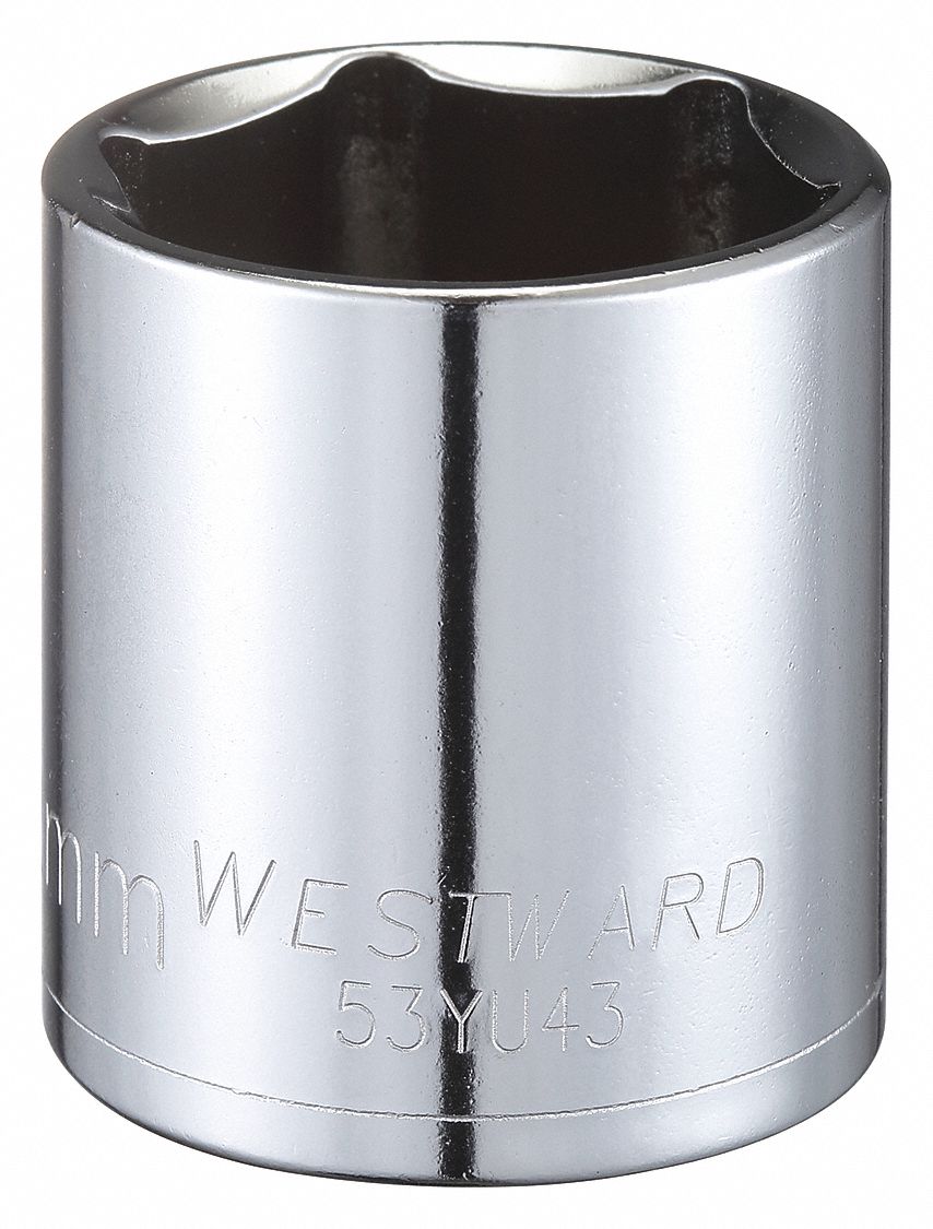 Socket Stl 6P32mm Chrome 0.5in