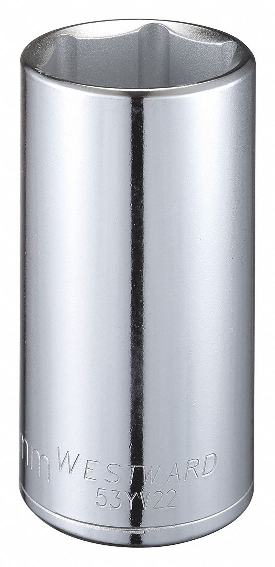 Socket Stl 6P32mm Chrome 0.5in