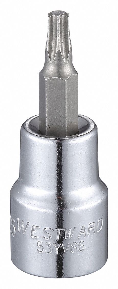 ScktBit Stl T25 Torx Chrm 6Pnt 0.375in