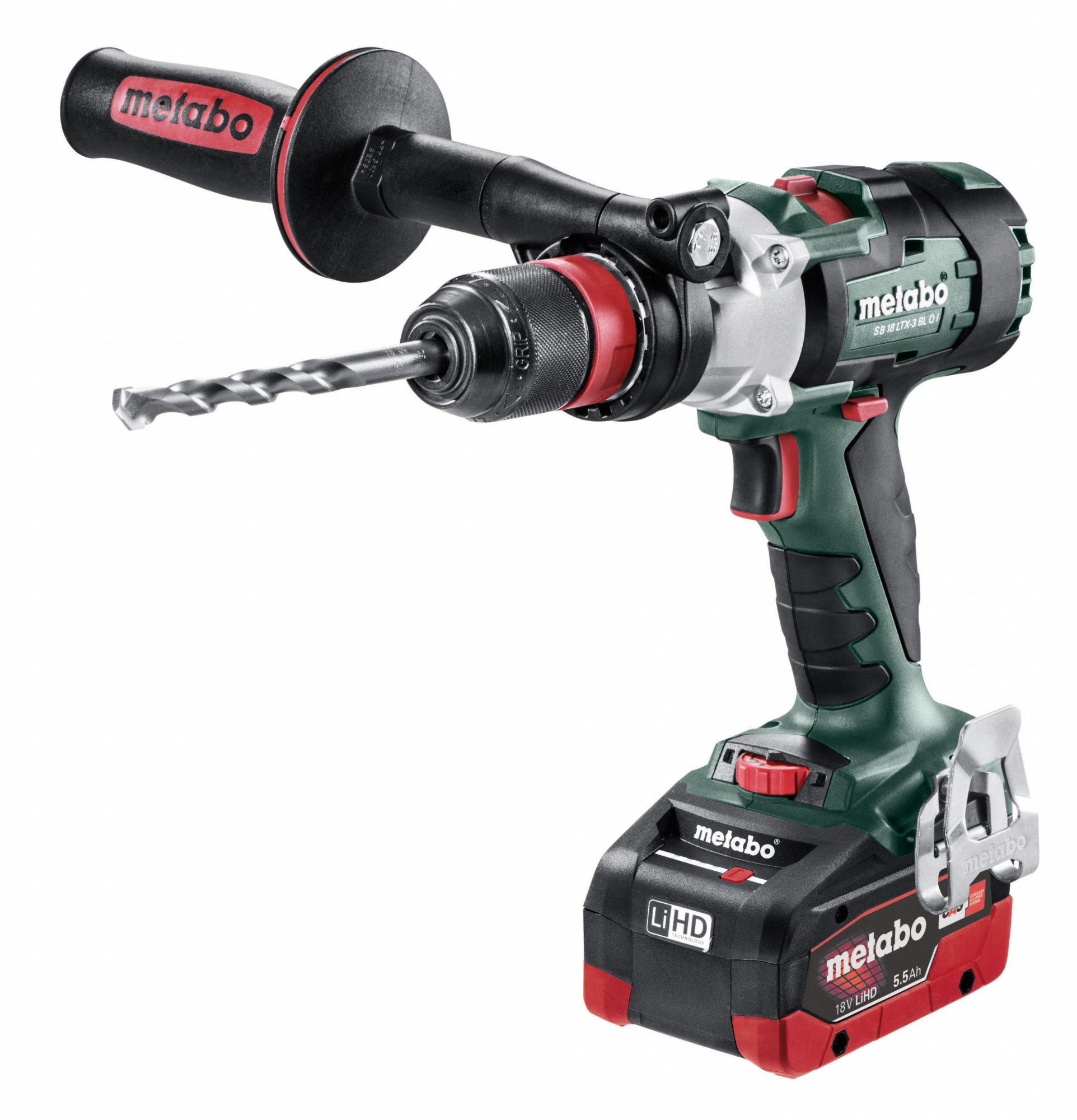 METABO 1/2 in Cordless Hammer Drill/Driver Kit, 18.0 V Voltage, Battery